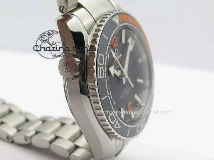 0309 Trendy 2016 Planet Ocean 43.5mm SS V6F Best Edition Black Dial On SS Bracelet A 8210